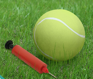 9.5"Inflatable Rubber extra large tennis ball for dogs traning Outdoor