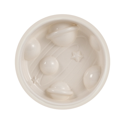 Pet Planet Shaped PP Slow Food Bowl Non Slip and Non Knockover Dog Bowl